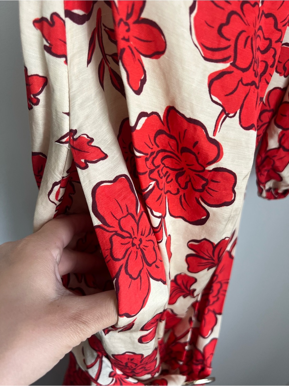 Anthropologie Hansen & Gretel Carmen One Shoulder Maxi Dress Women's Medium - Picture 12 of 13